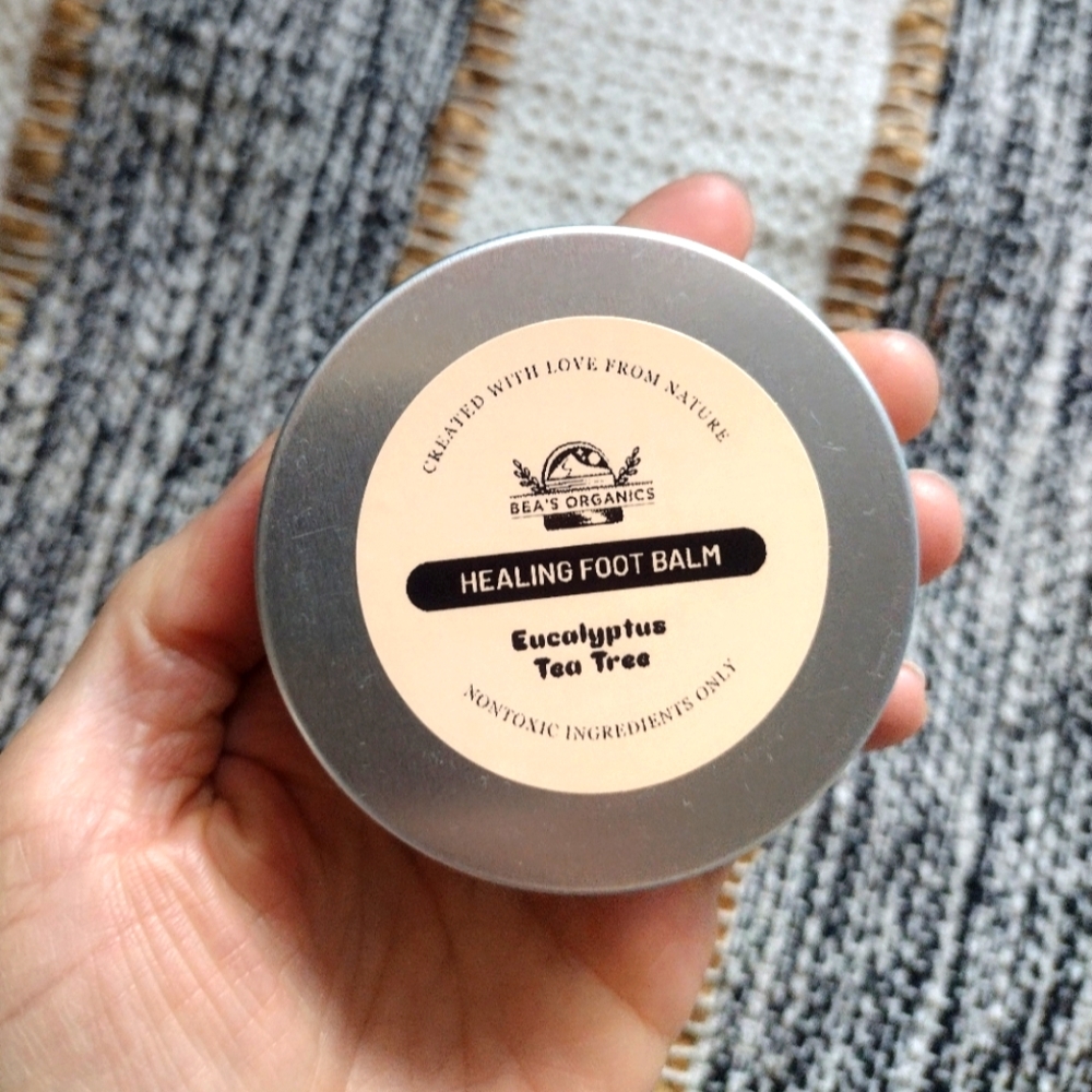 Healing Foot Balm with eucalyptus and tea tree oil 2oz